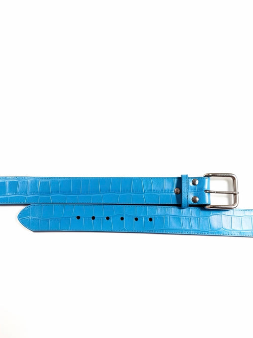 Croc Series Belt - Aqua