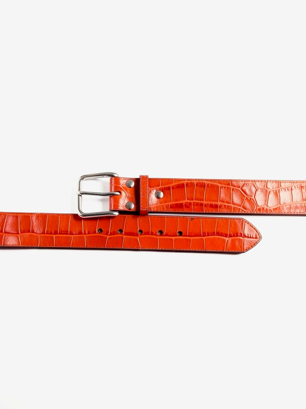 Croc Series Belt - Tangerine