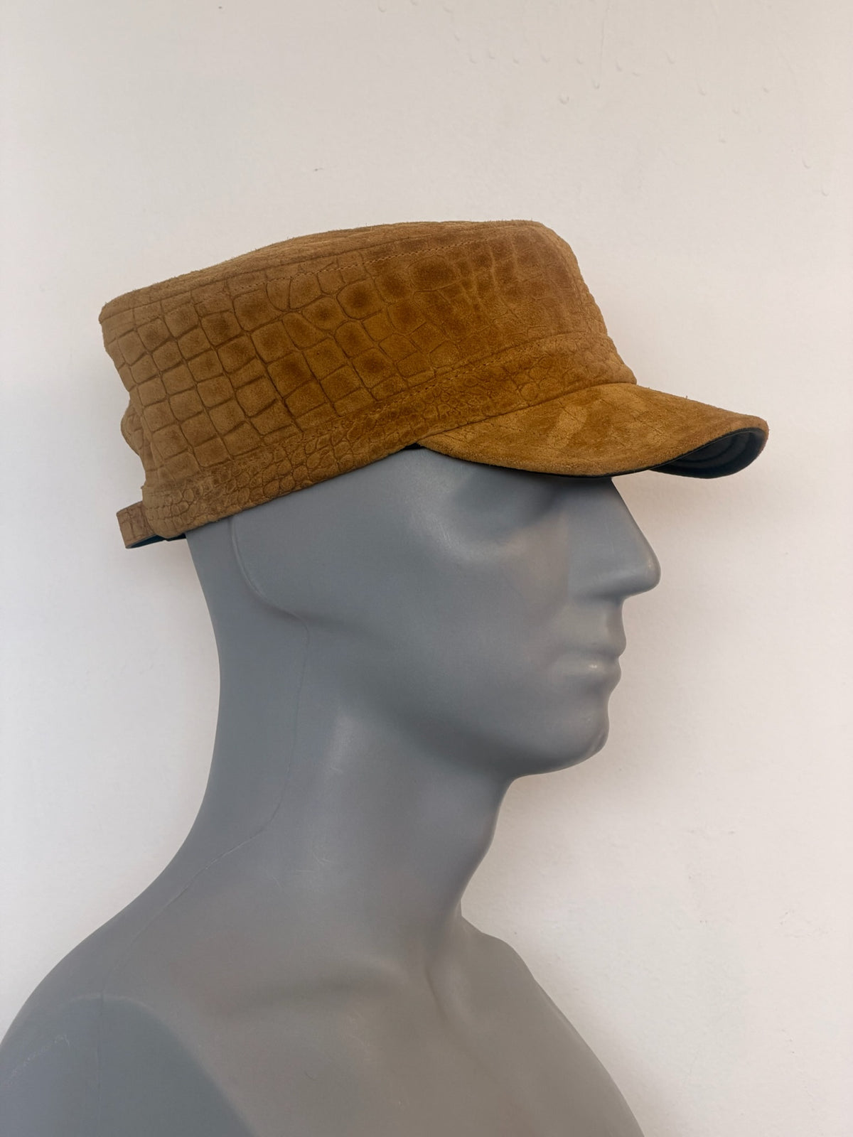Sueded Croc KC Militia Hat - Chestnut